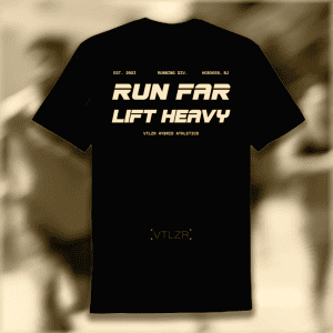 Run Far, Lift Heavy Vitalizer Run Club Tee