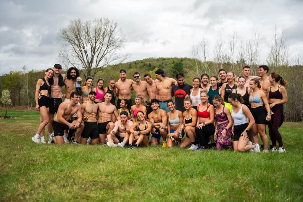 VTLZR athletes together at an outdoor community workout